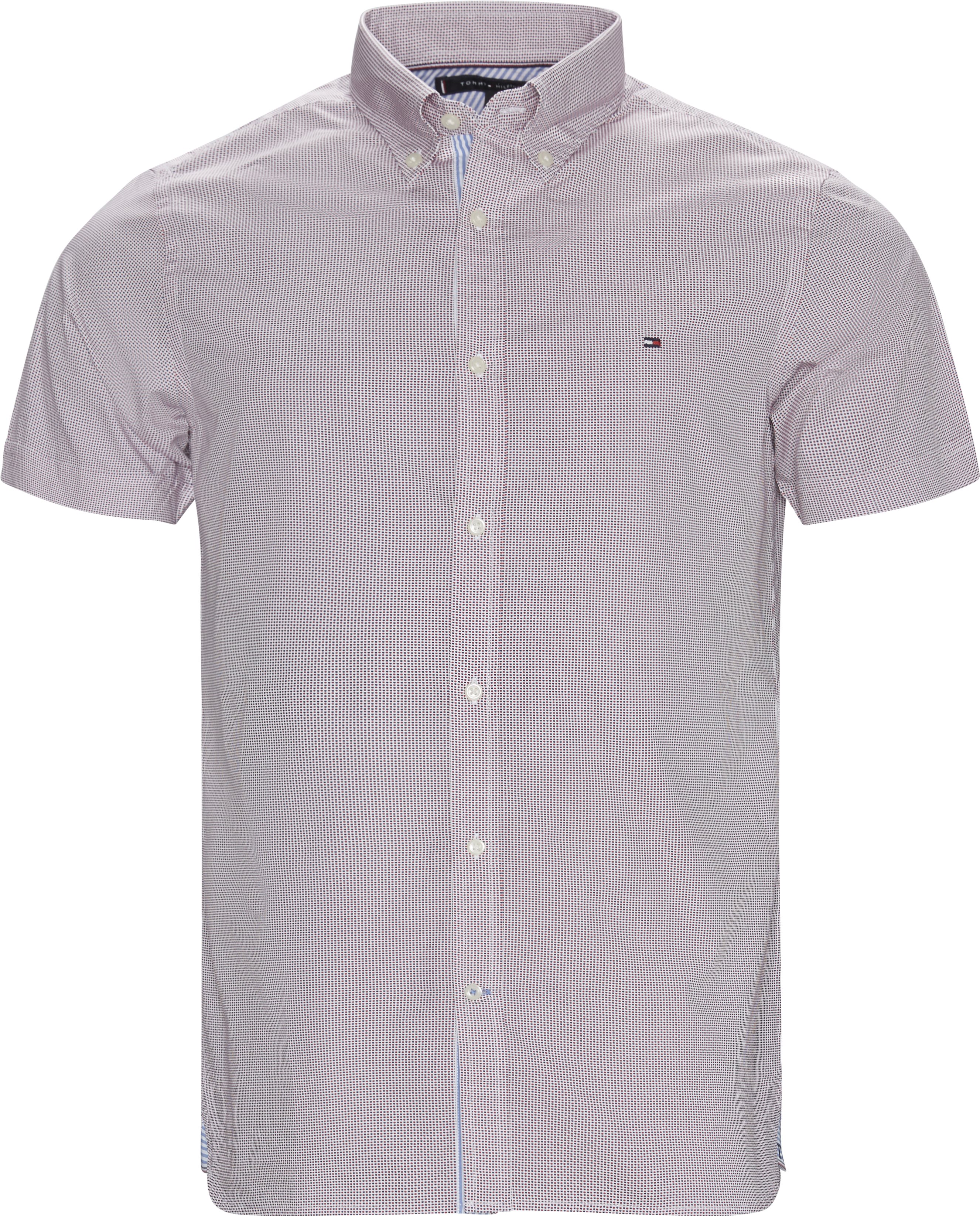 SLIM MINI PRINT SHIRT S/S Skjorter RÃD fra Tommy Hilfiger